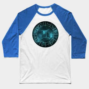 Gemini Zodiac Symbol Baseball T-Shirt